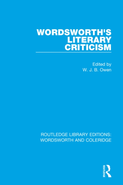 Wordsworth's Literary Criticism, EPUB eBook