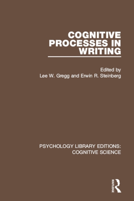 Cognitive Processes in Writing, PDF eBook