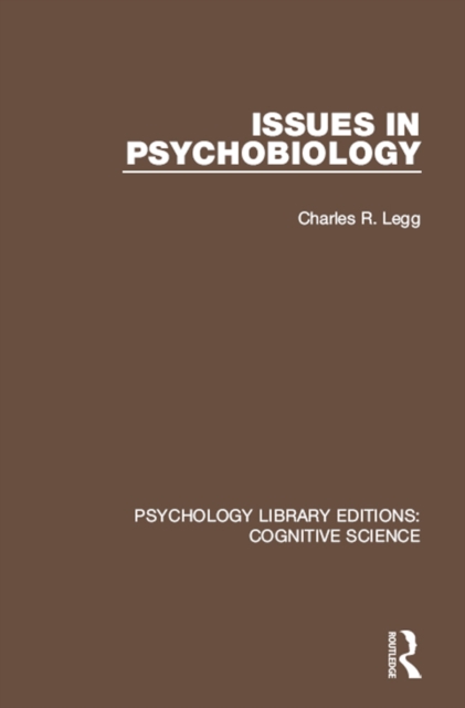 Issues in Psychobiology, PDF eBook