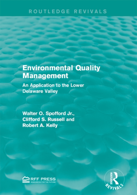 Environmental Quality Management : An Application to the Lower Delaware Valley, EPUB eBook