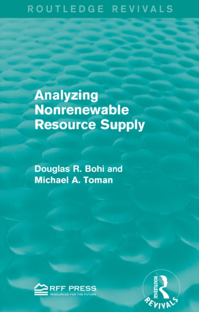 Analyzing Nonrenewable Resource Supply, PDF eBook