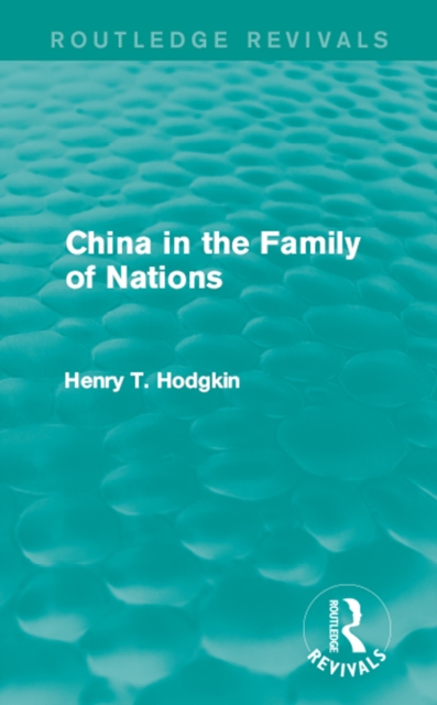 China in the Family of Nations (Routledge Revivals), EPUB eBook