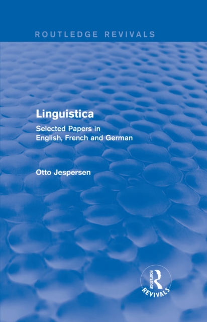 Linguistica : Selected Papers in English, French and German, EPUB eBook
