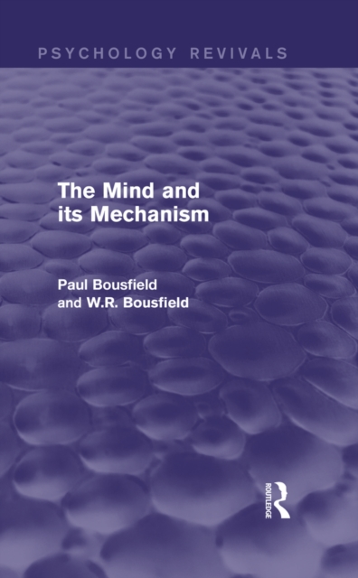 The Mind and its Mechanism, PDF eBook