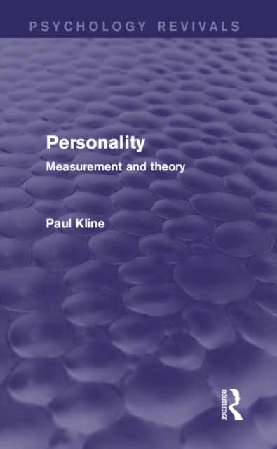 Personality : Measurement and Theory, PDF eBook