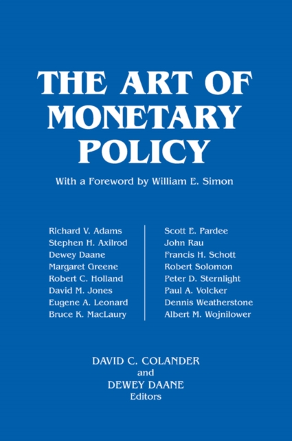 The Art of Monetary Policy, PDF eBook