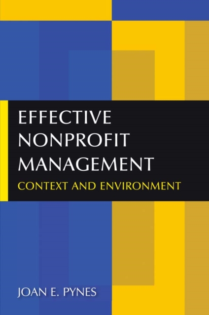 Effective Nonprofit Management : Context and Environment, PDF eBook