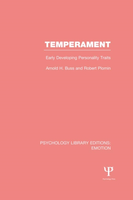 Temperament : Early Developing Personality Traits, EPUB eBook