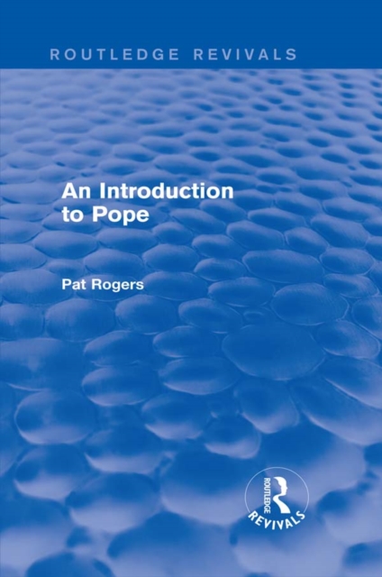 An Introduction to Pope (Routledge Revivals), PDF eBook