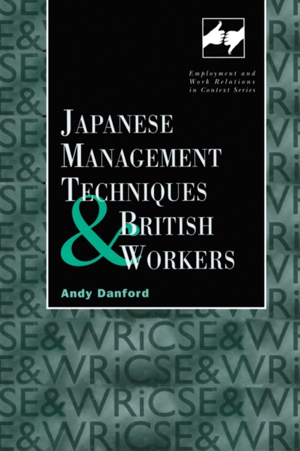 Japanese Management Techniques and British Workers, EPUB eBook