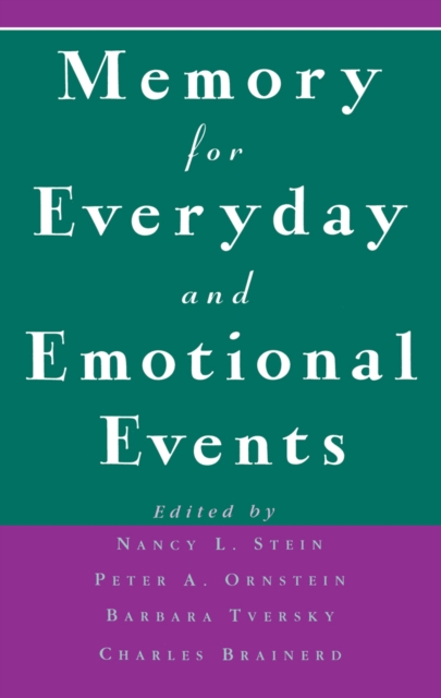 Memory for Everyday and Emotional Events, EPUB eBook