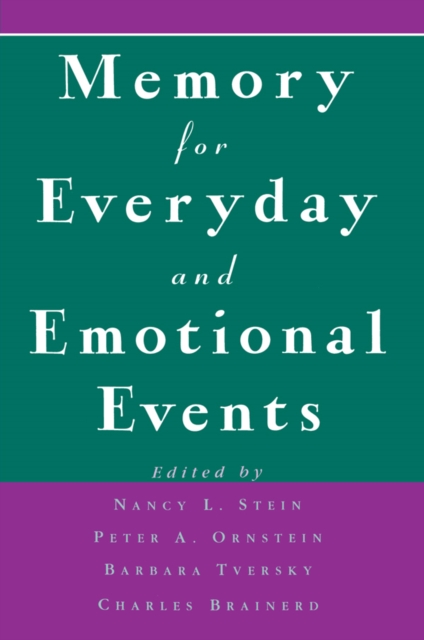 Memory for Everyday and Emotional Events, PDF eBook