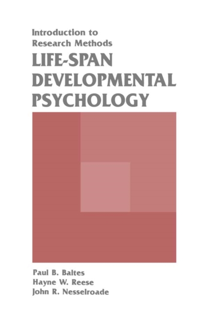 Life-span Developmental Psychology : Introduction To Research Methods, PDF eBook