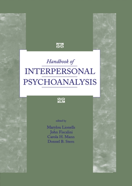 Handbook of Interpersonal Psychoanalysis, PDF eBook