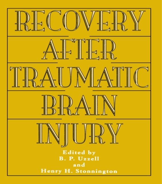 Recovery After Traumatic Brain Injury, PDF eBook