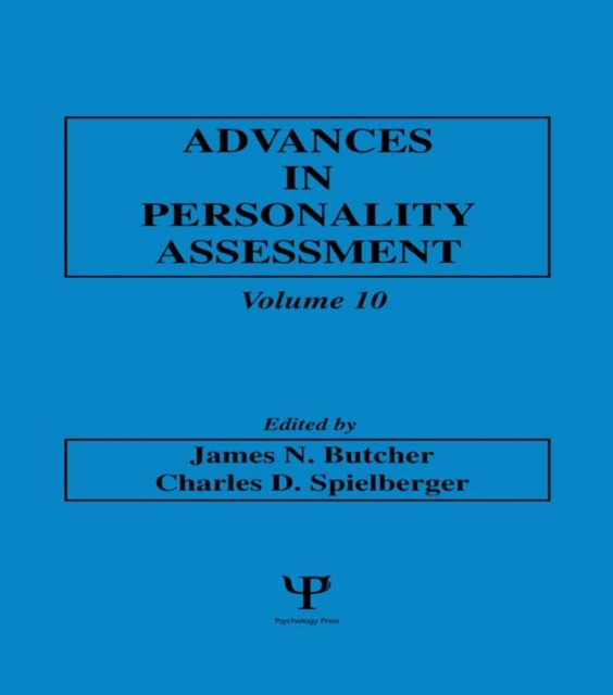 Advances in Personality Assessment : Volume 10, PDF eBook
