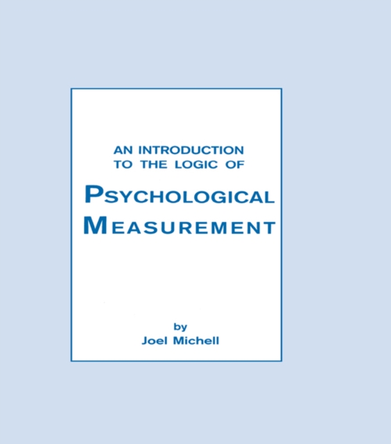 An Introduction To the Logic of Psychological Measurement, EPUB eBook