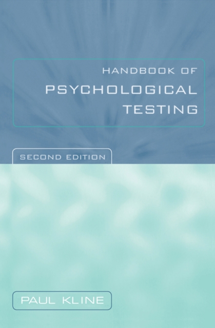 Handbook of Psychological Testing, PDF eBook