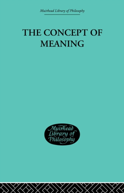 The Concept of Meaning, EPUB eBook