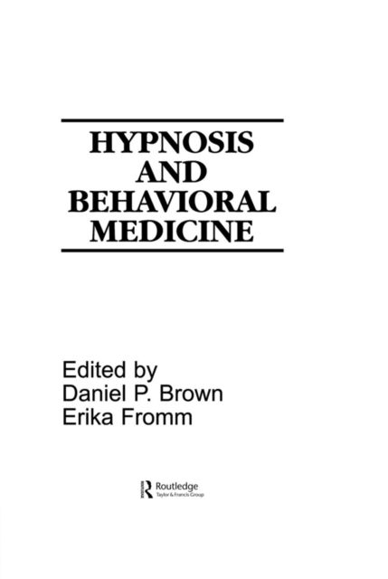 Hypnosis and Behavioral Medicine, EPUB eBook