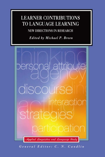 Learner Contributions to Language Learning : New Directions in Research, PDF eBook