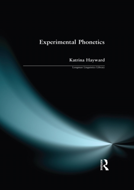 Experimental Phonetics : An Introduction, EPUB eBook
