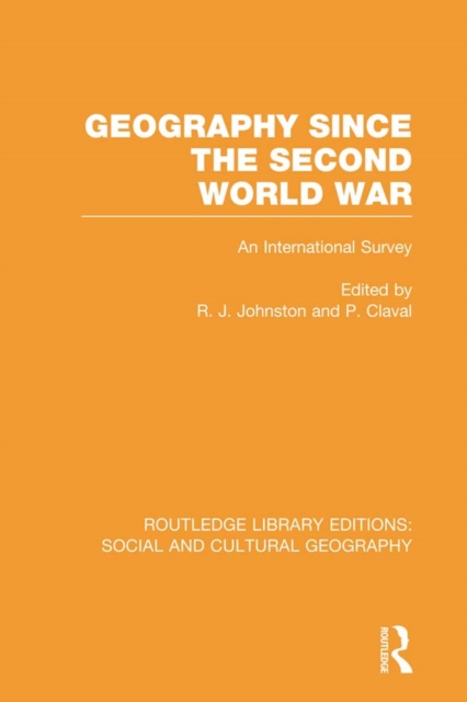 Geography Since the Second World War, EPUB eBook
