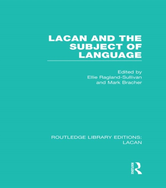 Lacan and the Subject of Language (RLE: Lacan), EPUB eBook