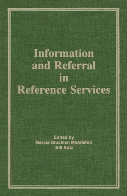 Information and Referral in Reference Services, PDF eBook