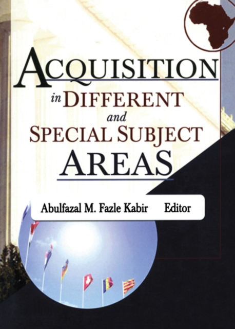 Acquisition in Different and Special Subject Areas, PDF eBook