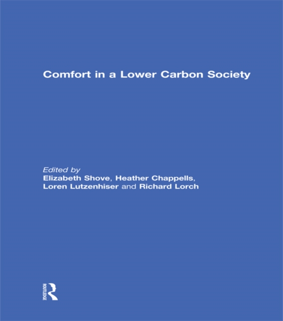 Comfort in a Lower Carbon Society, PDF eBook