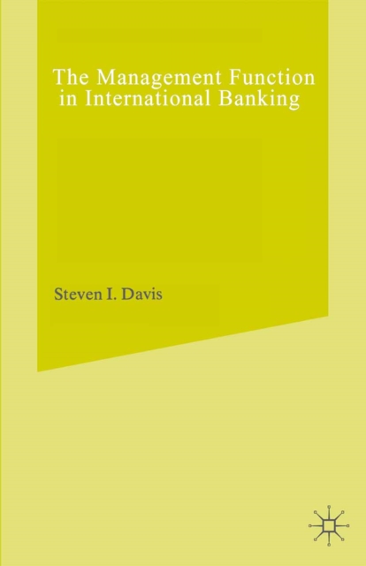 Management Function in International Banking, PDF eBook