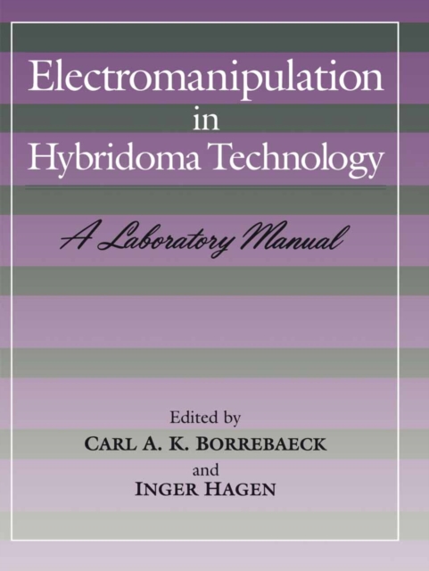 Electromanipulation in Hybridoma Technology, PDF eBook