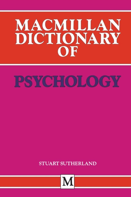Macmillan Dictionary of Psychology, PDF eBook