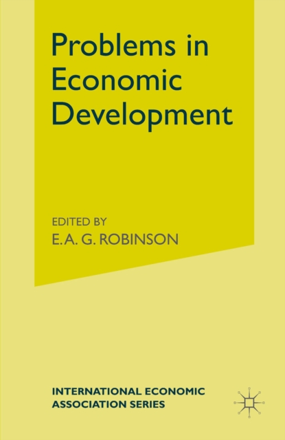 Problems in Economic Development, PDF eBook