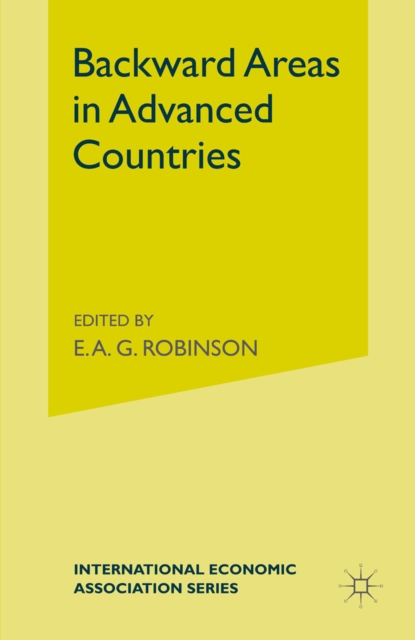 Backward Areas in Advanced Countries, PDF eBook