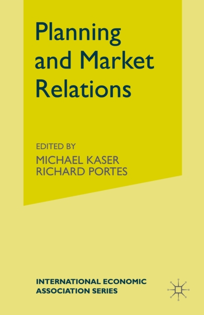 Planning and Market Relations, PDF eBook