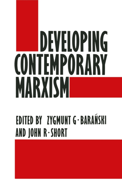 Developing Contemporary Marxism, PDF eBook