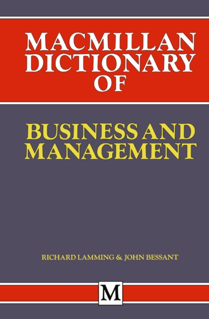 Macmillan Dictionary of Business and Management, PDF eBook