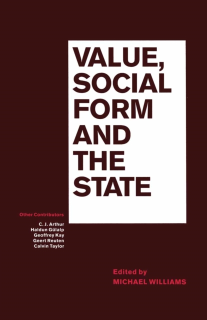 Value  Social Form And The State, PDF eBook
