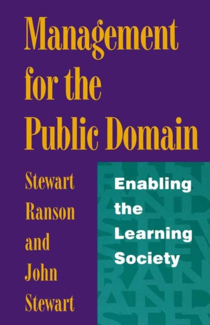 Management for the Public Domain : Enabling the Learning Society, PDF eBook