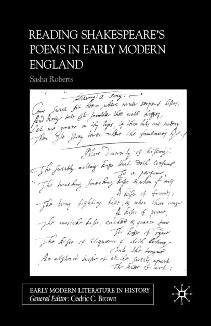 Reading Shakespeare’s Poems in Early Modern England, Paperback / softback Book