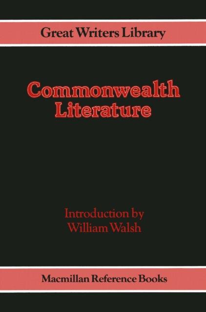 Commonwealth Literature, PDF eBook