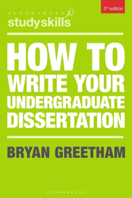 How to Write Your Undergraduate Dissertation, EPUB eBook
