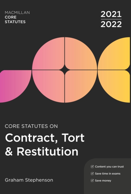 Core Statutes on Contract, Tort & Restitution 2021-22, PDF eBook