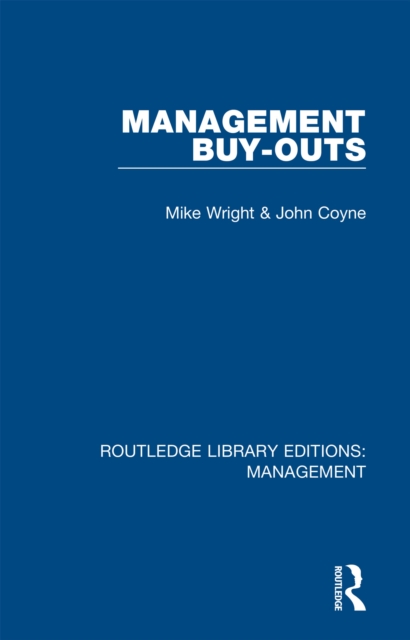 Management Buy-Outs, EPUB eBook