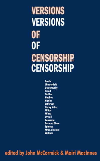 Versions of Censorship, PDF eBook