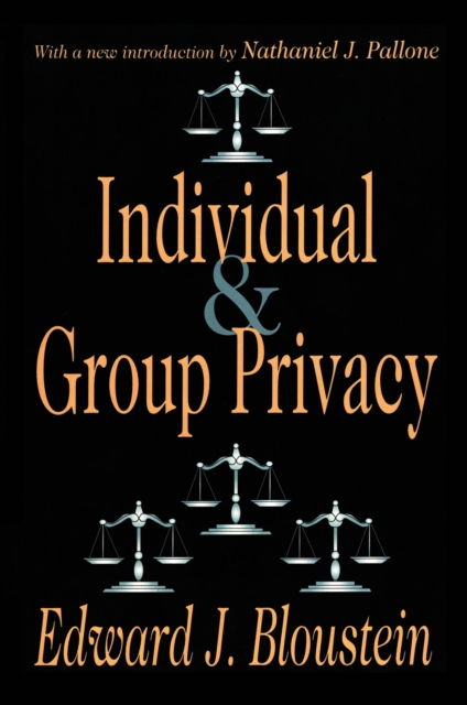 Individual and Group Privacy, EPUB eBook