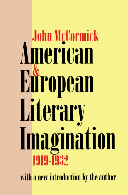 American and European Literary Imagination, PDF eBook