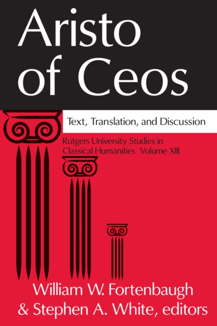 Aristo of Ceos : Text, Translation, and Discussion, PDF eBook